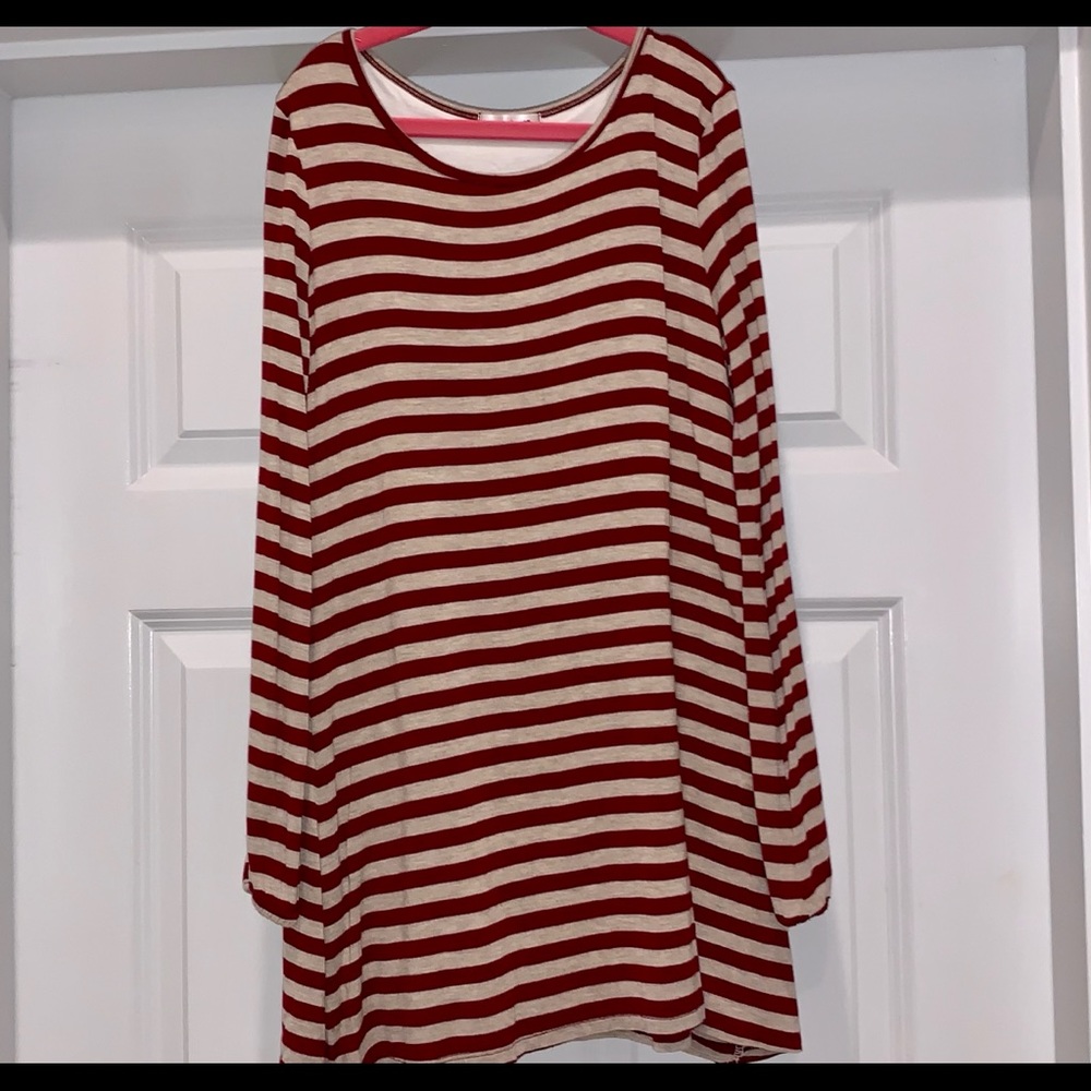 Area Code 407 Striped Dress
